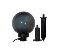 Eglo Spotlight Monterolo Smoke Black H: 24 cm ø: 20 cm con cavo + spina IP44