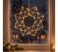 Eglo LED Stella Finestra Decorazione Natalizia Sala D 40 cm Ottone [EEK: Non valutato]