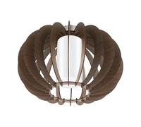 Eglo Stellato 3 Lampada da soffitto E27. 60 W, Braun/Weiß/Nickel-Matt, 40 x 40 x 27.5 cm