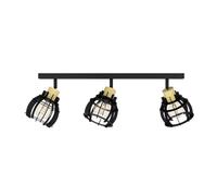 Spot Contemporaneo Stillington 1 In Acciaio Nero 3 Luci E27 40W Ip20