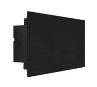 Eglo Talamello Lampada da parete a LED per interni, rettangolare, illuminazione indiretta, faretto da parete per corridoio e soggiorno, metallo nero, luce bianca calda, 4 x 20 cm