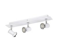 Spot Moderno Tamara 1 In Acciaio Bianco 3 Luci Gu10 3W Ip44