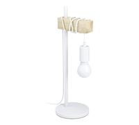 Lampada Da Scrivania Industrial Townshend 1 Luce Acciaio Bianco