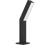 Piantana Esterno Moderna Ugento Alluminio Nero Policarbonato Bianco Led