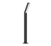 Paletto Esterno Moderno Ugento Alluminio Nero Policarbonato Bianco Led