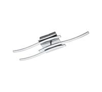 Eglo VALMORA Lampada da soffitto Integriert, 5 W, Chrom/Weiß, 59 x 12.5 x 9 cm