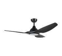 Eglo Ventilatore soffitto con luce TUNITAS Nero opaco 35127 (132x38cm)