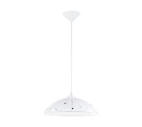 Eglo Vetro Lampada a Sospensione, in Plastica, 60 W, Bianco