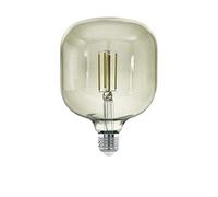 Eglo Vintage E27 - Lampadina a LED, 3000 K con un diametro di 18 e 12.5 centimetri dimmerabile, fumo nero-trasparente
