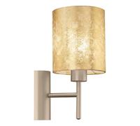 Eglo VISERBELLA Lampada da Parete E27, 60 W, Champagne