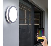 Eglo connect LED lampada da esterno Locana-C, luce smart home per parete