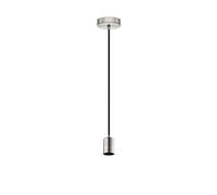 Eglo YORTH - Lampadario a sospensione in acciaio nichelato opaco, 60 W