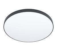 Plafoniera Contemporanea Zubieta A Acciaio Nero Led Integrato 32W 2700 6500K