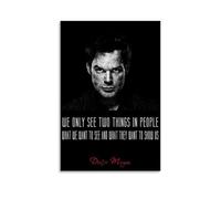 EGLOBICH Dexter Morgan, poster decorativo da parete con serie TV su tela, 50 x 75 cm, senza cornice, Dexter Morgan