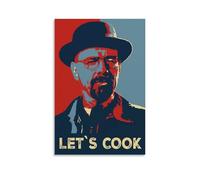 EGLOBICH Poster decorativo da parete con scritta "Let's Cook with Heisenber" (40 x 60 cm), senza cornice, motivo "Let Cook with Heisenber"