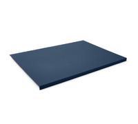 Eglooh - Adamantis - Sottomano Scrivania in Vera Pelle Blu cm 70x50 - Design Moderno, Resistente Struttura in Acciaio con Profilo a L, Fondo Antiscivolo - Made in Italy