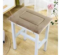 EGLUCK Cuscino antiscivolo per sgabello per studenti Cuscino per sedile ispessito invernale Cuscino per sgabello piccolo rettangolare per uso domestico con fibbia elastica