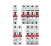 EGMEWDGF 1P 2P 3P 4P Interruttore Automatico DC Protezione da sovraccarico Interruttore Solare fotovoltaico 6-63A DC250V/500V/750V/1000V Montaggio su Guida DIN MCB(6 Years,OneColor)