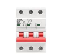 EGMEWDGF Interruttore Automatico GYM8 3P MCB 6A 10A 16A 20A 25A 32A 40A 50A 63A 220V DIN Rail C Curve con Certificato CE CB SEMKO(50A)