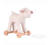 Egmont Toys Pull-Along Giocattoli - 4 modelli di peluche da tirare indietro (cane Eliot, Orso Raoul, Pecora Mary, Orsetto Walter), ruote in legno e morbido peluche, a partire dai 12 mesi (Raoul (Orso