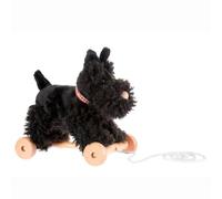 Egmont Toys Pull-Along Giocattoli - 4 modelli di peluche da tirare indietro (cane Eliot, Orso Raoul, Pecora Mary, Orso Walter), ruote in legno e morbido peluche, a partire dai 12 mesi (Walter (Cane))