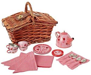 Egmont Toys - Set da tè per Bambine, con Cestino da Picnic e stoviglie per Bambole