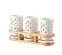 EGNIAN Portaposate Scolaposate,Ceramica Portaposate Pratico- per Il lavello della Porta Posate,Bacchette,cucchiai,spatole,scolapiatti da Cucina con Scomparto Staccabile on Base Drenante