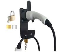 EGNIO Supporto Caricatore elettrico per veicoli tipo 2 a parete con serratura a muro, prese IEC 51296-2, resistente alle intemperie