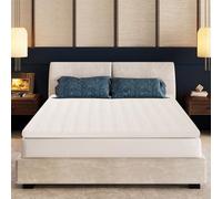 EGO HOME - Coprimaterasso 160 x 200 cm, altezza 7 cm, con anima in schiuma confortevole, per letto a molle, roulotte, divano letto, rivestimento in rete 3D, lavabile Oeko-TEX