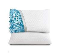 EGO HOME Cuscino 40 x 80 cm con memory foam frantumato, cuscino cervicale per dormire sulla schiena e sull'addome, con rivestimento lavabile, cuscino in memory foam, 40 x 80 cm, certificato Öko-Tex