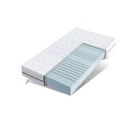 EGO HOME Materasso 100 x 200 cm di altezza, 14 cm, H2-7 zone, in schiuma fredda con memory foam, certificato Öko-TEX, elastico a punto, delicato sulla schiena, morbido rivestimento con nuvole