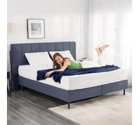 EGO Home Materasso 140 x 200 cm, grado di durezza H3, 23 cm, ergonomico a 7 zone, in schiuma fredda di alta qualità con rivestimento lavabile, materasso in schiuma traspirante, certificato Öko-Tex