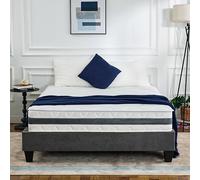 EGO HOME Materasso 90 x 200 cm, durezza H3, materasso a molle insacchettate, altezza 23 cm, materasso ergonomico a 7 zone, 90 x 200 cm, con schiuma confortevole e rivestimento in microfibra per