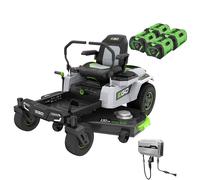 EGO TR 3801 E-B - Trattorino T6 Scarico Posteriore Include 4 Batterie 10 Ah