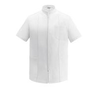 EGOCHEF Giacca Manica Corta 100% Cotone, Chiusura a Cerniera, Claudio (s)