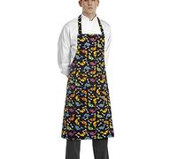 Egochef Grembiule con pettorina e tascone 100% cotone (Dino)