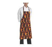 EGOCHEF Grembiule con pettorina unisex (Flames)