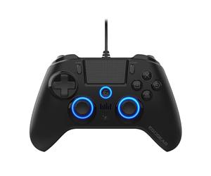EgoGear - Controller da gaming con Tasti Posteniori SC10 Nero per PS4/PS3/PC, RGB personalizzabili, motori di vibrazione, Porta jack 3,5 mm, 800 mAh
