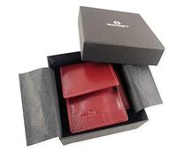 EGOIST Portasigarette in Vera Pelle Per Fumatori, Accessori da Viaggio, Rosso, 14 cm