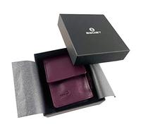 EGOIST Portasigarette in Vera Pelle Per Fumatori, Accessori da Viaggio, Viola, 14 cm