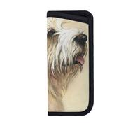 EgoMed Custodia per occhiali, Custodia per occhiali antigraffio Custodia per occhiali portatile Custodia per occhiali da sole, Petite Basset Griffon Vendeen Dog Art