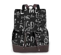 EgoMed Formula fisica Legge E=Mc2,Zaino da donna, impermeabile, leggero, in pelle PU, alla moda, da viaggio