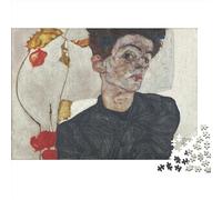 Egon Schiele Puzzle Adulti,1000 Puzzle Classici,Puzzle Giochi Rilassamento E Intelligence,Puzzle Per Gioco Familiare, Regalo Per Amore E Amico,1000pcs