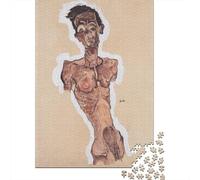 Egon Schiele Puzzle museo Per Giovani 1000 Pezzi, Gioco Educativo Per Famiglie, dipinto Rompicapo in Legno Souvenir Regali, Impegnativo Puzzles arte