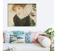Egon Schiele《Ritratto di Wally Neuzil》Dipinto a olio su tela Opere d'arte Poster Stampa Immagine Parete Casa Soggiorno Decorazione 50x75cm Senza cornice