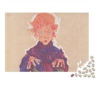 Egon Schiele Rompicapo 1000 Pezzi, Puzzle museo Adulti, Puzzles dipinto Giochi Rilassamento E Intelligence, Per Puzzle Gioco Familiare, Regalo Per Amore E Amico