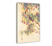 Egon Schiele - Sonnenbaum - Albero del sole su tela, decorazione artistica da parete per camera da letto, ufficio, camera da letto, cucina, regalo, 40 x 60 cm