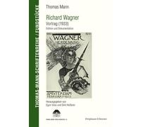 Egon Voss Dirk Richard Wagner. Vortrag (1933): Edition und Dokument (Tascabile)