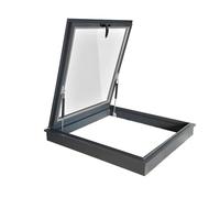 Egress Solution - Portello di accesso per lucernario, in lega di alluminio, doppio strato, in vetro temperato, per soffitte, cantine, stanze da sole (55 x 95 cm)