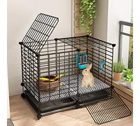 EGREX Recinto Coniglio Interno -Recinto per Conigli da Interno, Gabbia per Conigli per Piccoli Animali con Vassoi Estraibili Rimovibili Animali da Esterno per Furetto Cincillà(Accessori Non Inclusi)